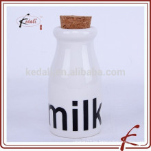 Nueva botella de leche de cerámica de moda 300ML con corcho